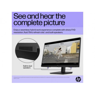 HP P24h G5 (Black) Full HD IPS Monitor, HDMI, VGA, DP, zvučnici (64W34AA)